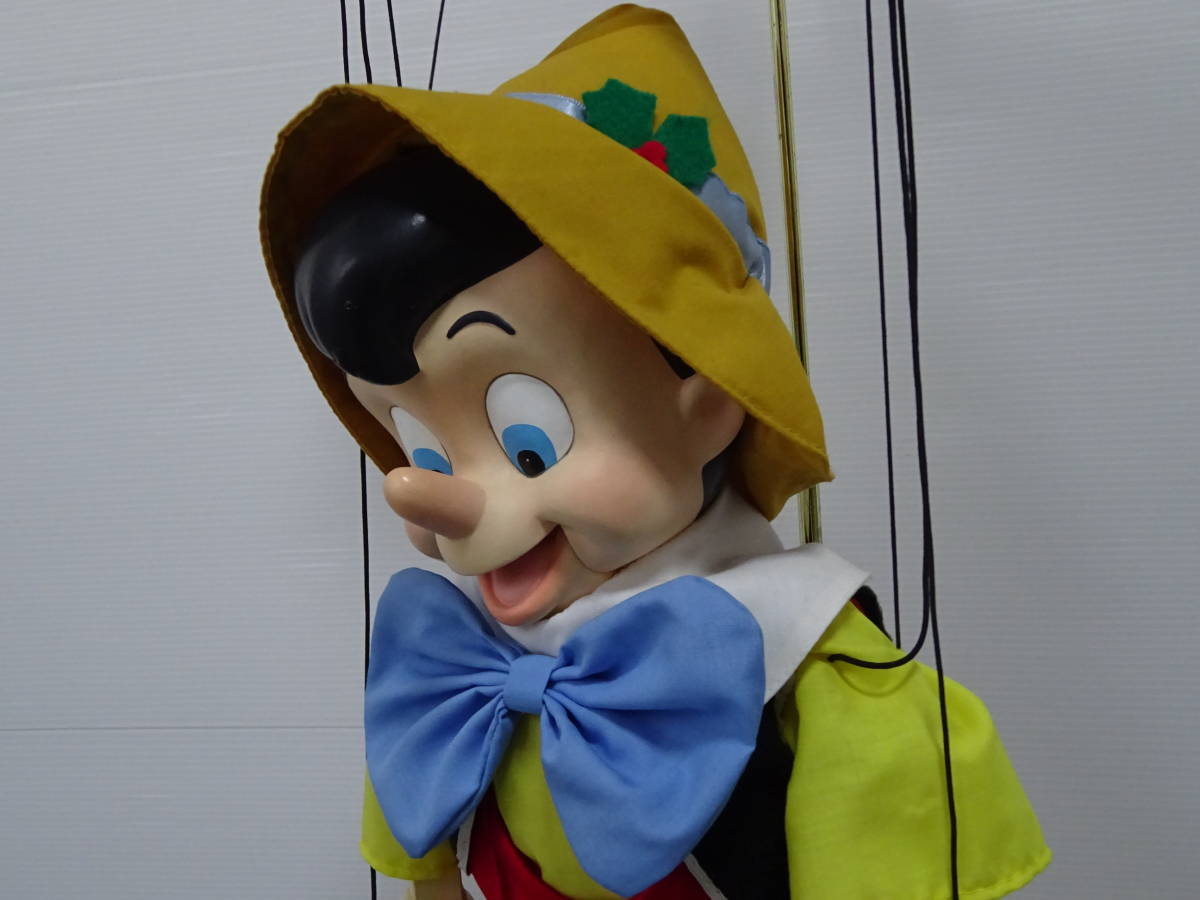 中古 保管品 Disney CLASSICS Pinocchio ピノキオマリオネット スタンド付 ELCO クリスマスソング ヴィンテージ 玩具 ディズニーの画像5