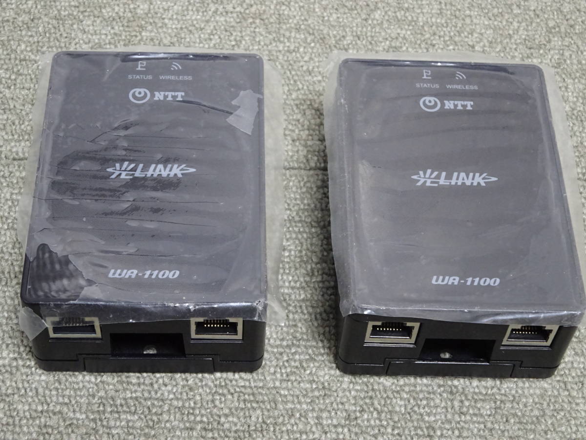 中古 NTT東日本 光LINK ワイヤレスアダプタ 2個入 WA-1100S 無線LAN ひかり電話 ひかりTV_画像3