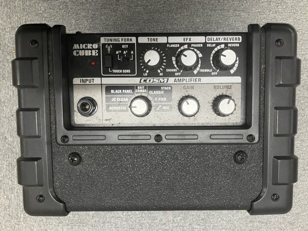 O018-SB6-135 Roland ローランド MICRO CUBE マイクロ キューブ ギターアンプ 通電確認済み_画像3