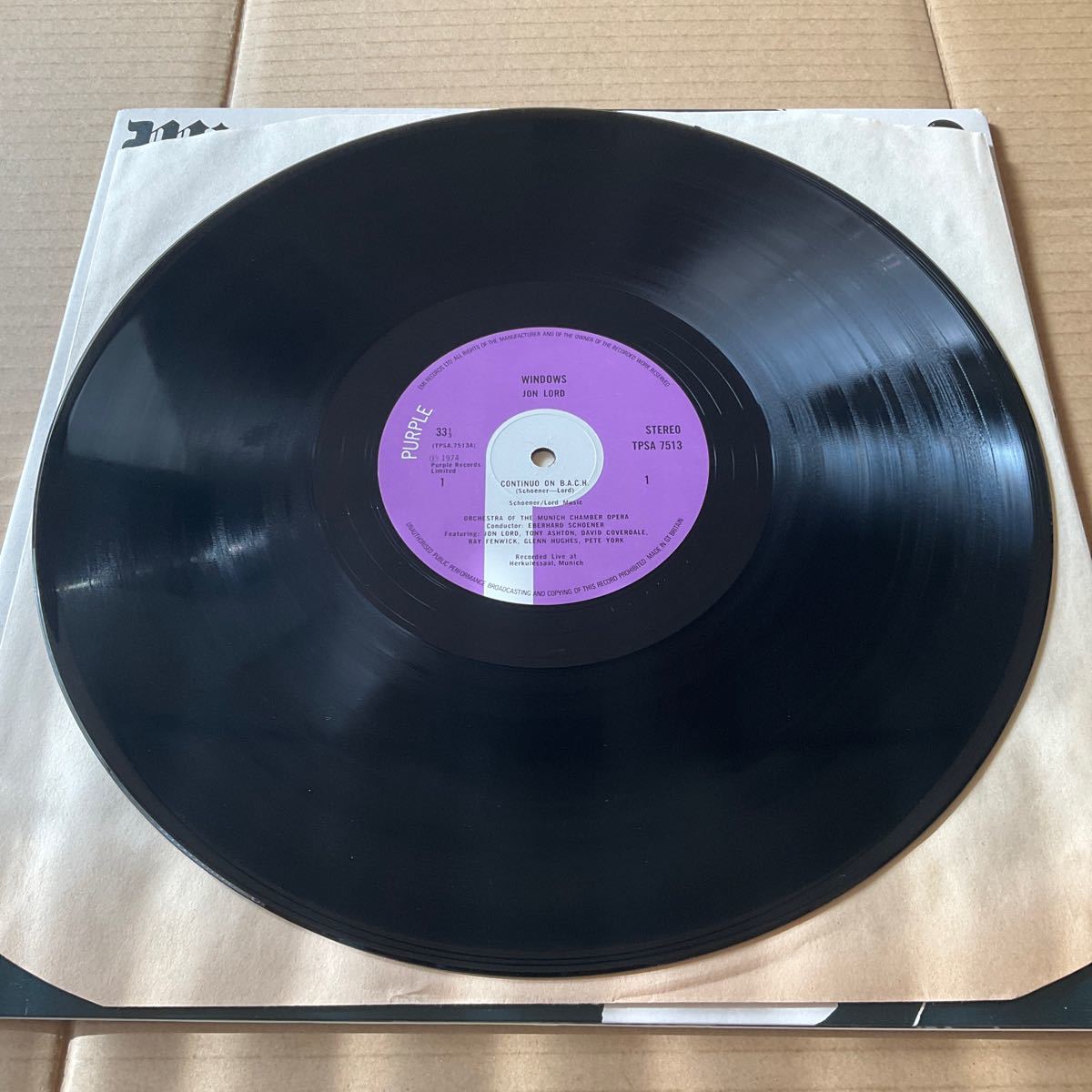 JON LORD - WINDOWS 見開きジャケット Purple Records TPSA 7513 EMI ENGLAND_画像7