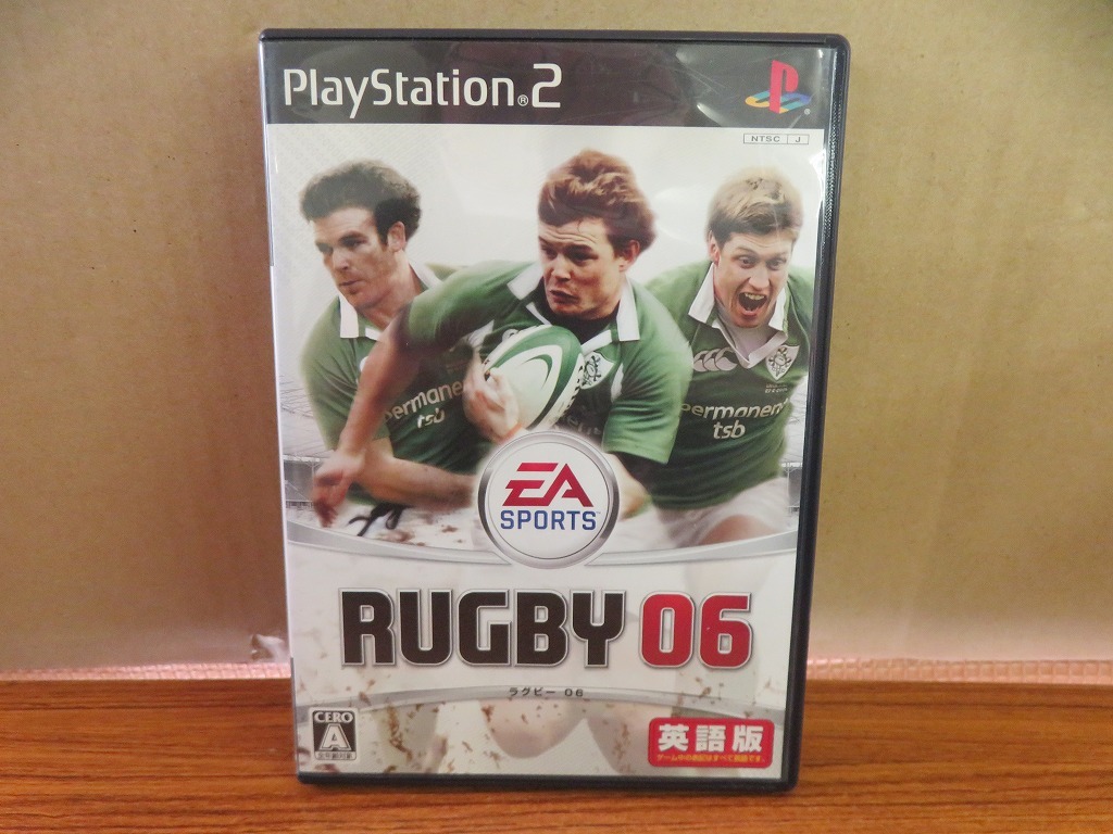 KMG3293★PS2ソフト ラグビー06 RUGBY06 英語版 ケース説明書付 起動確認済 研磨・クリーニング済 プレイステーション2_画像1