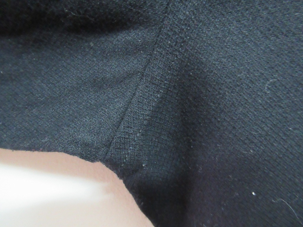 TU286★ルイシャブロン/Louis Chavlon 長袖シャツ ブラック メンズLLサイズ 中古品 ジーンズメイト_わきの下の毛玉