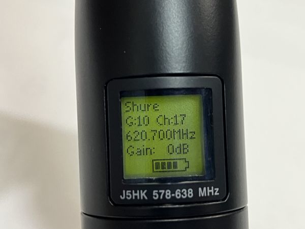 SHURE　UR2-J5HK/SM58　国内正規品　開封未使用品　動作品　美品　擦傷錆汚れ等有り　現状渡し ＊工事設計認証の証明書付_画像5