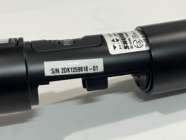 SHURE　UR2-L3HK/SM58　国内正規品　開封未使用品　動作品　美品　擦傷錆汚れ等有り　現状渡し ＊工事設計認証の証明書付_画像9