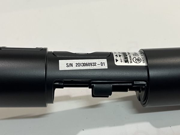 SHURE　UR2-M6/SM58　国内正規品　開封未使用品　動作品　美品　擦傷錆汚れ等有り　現状渡し ＊工事設計認証の証明書付_画像9