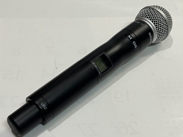 SHURE　UR2-M6/SM58　国内正規品　開封未使用品　動作品　美品　擦傷錆汚れ等有り　現状渡し ＊工事設計認証の証明書付_画像1