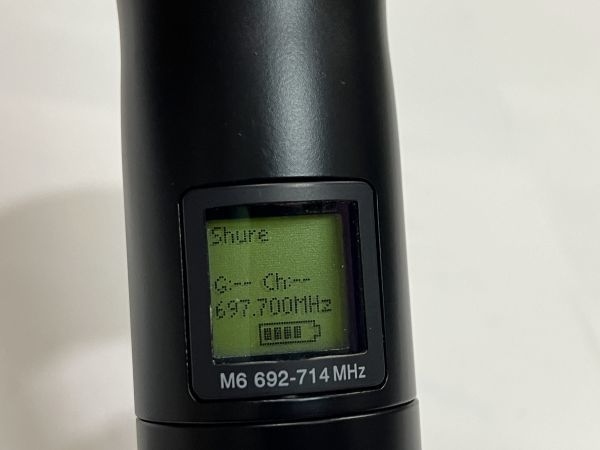 SHURE　UR2-M6/SM58　国内正規品　開封未使用品　動作品　美品　擦傷錆汚れ等有り　現状渡し ＊工事設計認証の証明書付_画像5