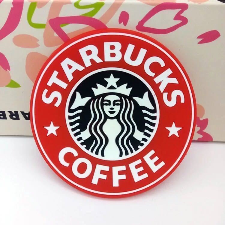 スタバ　スターバックス　海外限定　コースター　赤_画像1