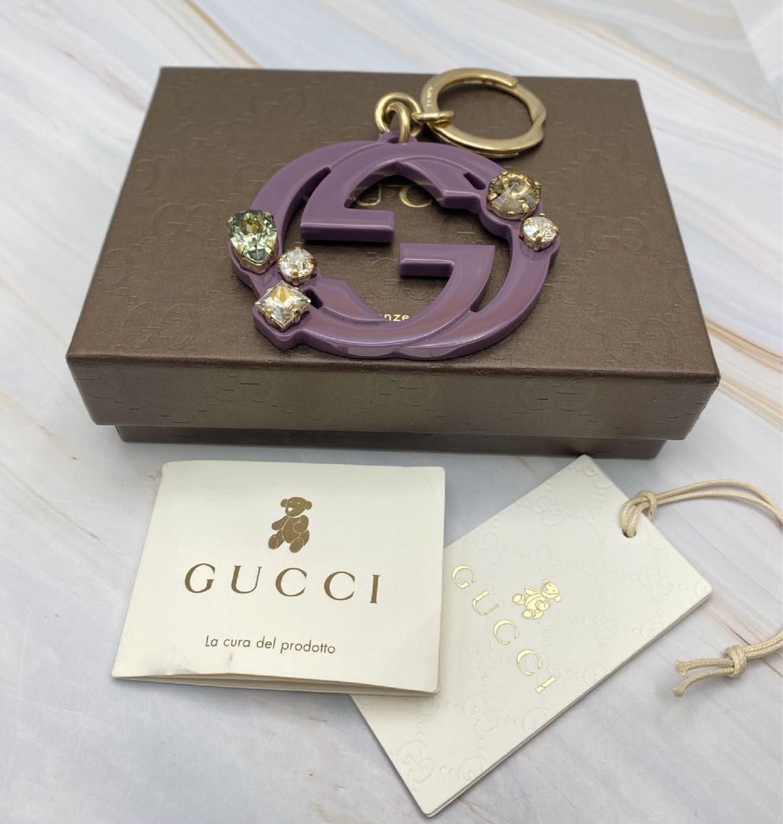 GUCCI グッチ キーホルダー キーリング GG ビジュー GUCCI グッチ キーホルダー キーリング GG ビジュー