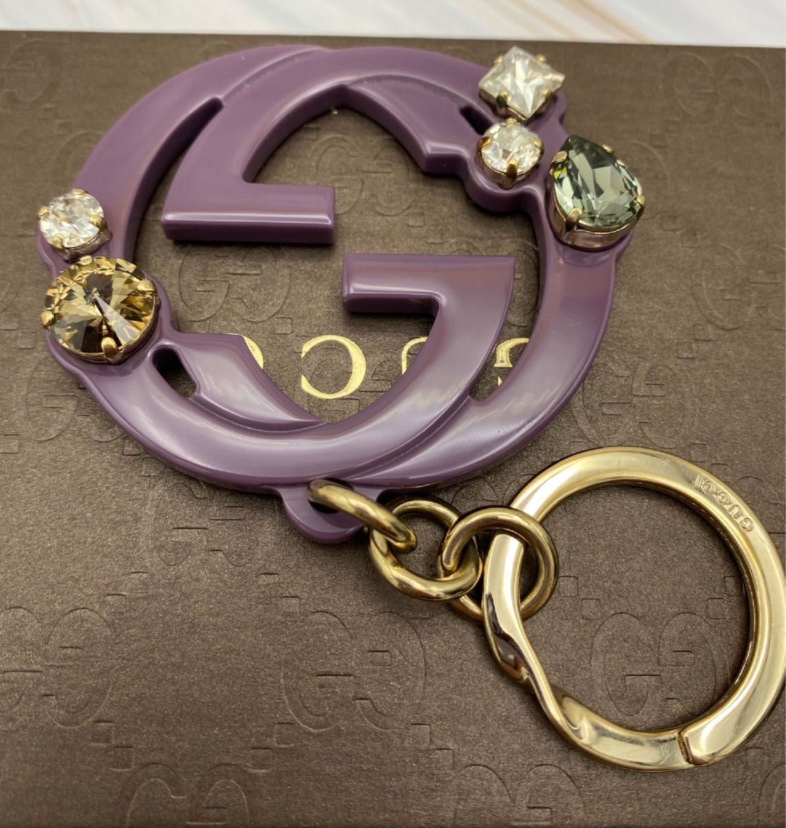 GUCCI グッチ キーホルダー キーリング GG ビジュー GUCCI グッチ キーホルダー キーリング GG ビジュー