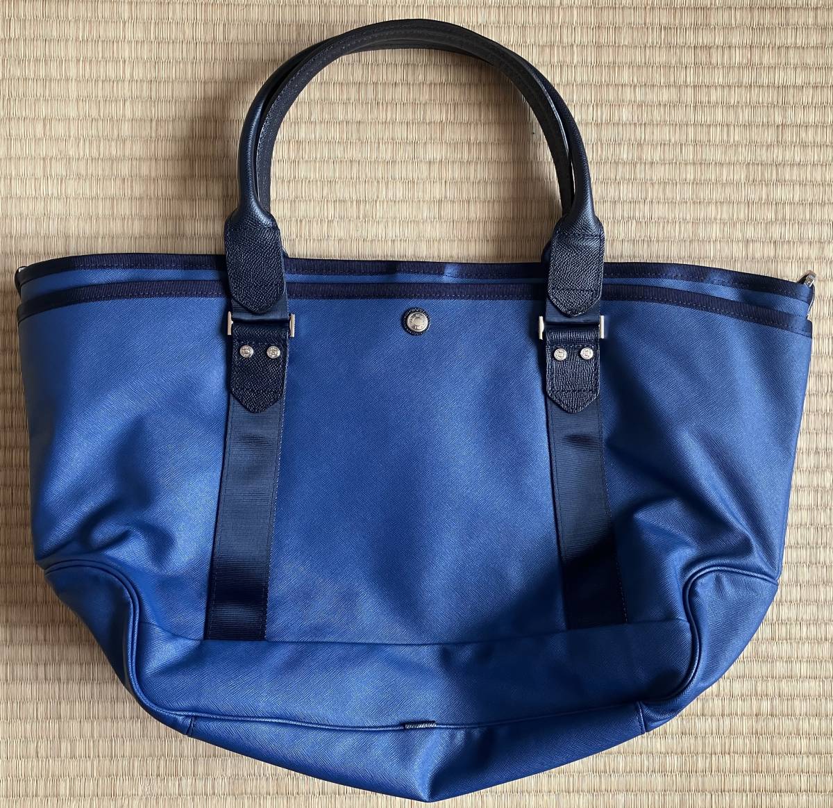 * unused goods Boston / shoulder bag blue 