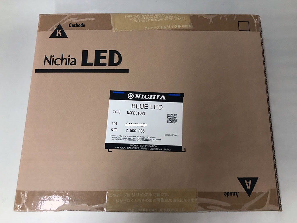 ☆青 LEDランプ Φ5 砲弾 2500個 NSPB510S BLUE LED ブルー 日亜 (NICHIA)　管理番号[F2-B0260]★_画像5