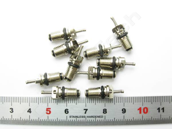 R-134a HFC-134a カーエアコン バルブコア 虫ゴム 10ヶセット_お送りする商品 (物差しは含まれません)