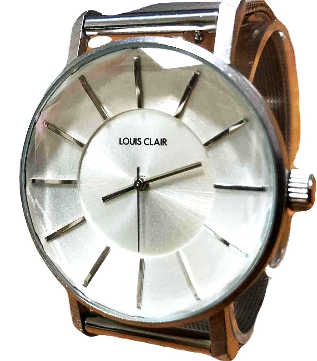 LOUIS CLAIR ルイクレール CL01-SV レディース 時計 シルバー ダイヤモンドカットガラス メッシュブレス クオーツ