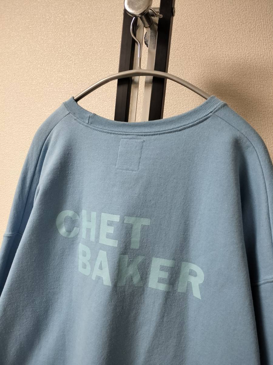 WACKO MARIA×CHET BAKER Wacko Maria × Chet Baker CREW NECK SWEAT SHIRT(TYPE-4 Jerseys body sweat SIZE XL big Silhouette 