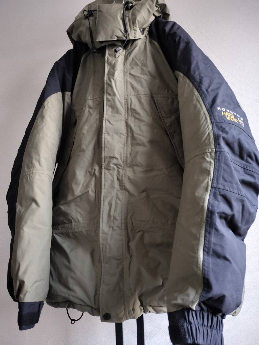 Mountain Hardwear/マウンテンハードウェア/フーデッドパディングジャケット/肉厚中綿/アーム切り替え/2WAY/SIZE L/ビッグシルエット_画像2