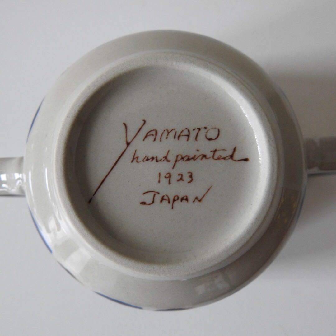 美品 Yamato hand painted 1923 カップ&ソーサー スープカップ 美品 Yamato hand painted 1923 カップ&ソーサー スープカップ