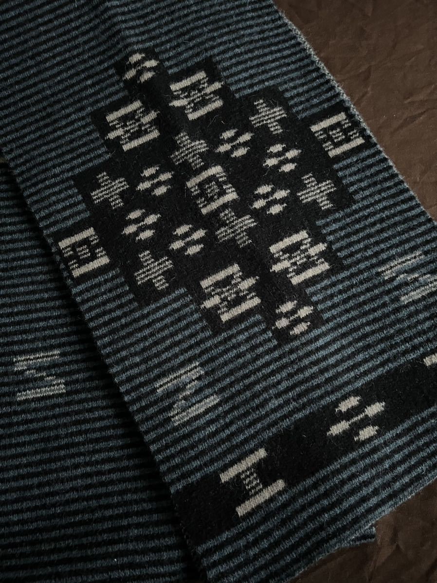 【希少】極美品 RRL BEACON BLANKET STOLE ダブルアールエル 大判 ブランケット ネイティブ ラグ スカーフ ストール マフラー_画像2