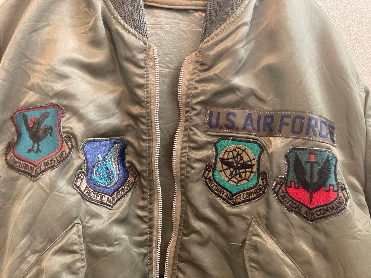 70s 米軍実物 フライトジャケット(L-2B 1979年度) グランド 70s 米軍実物 フライトジャケット(L-2B 1979年度) グランド