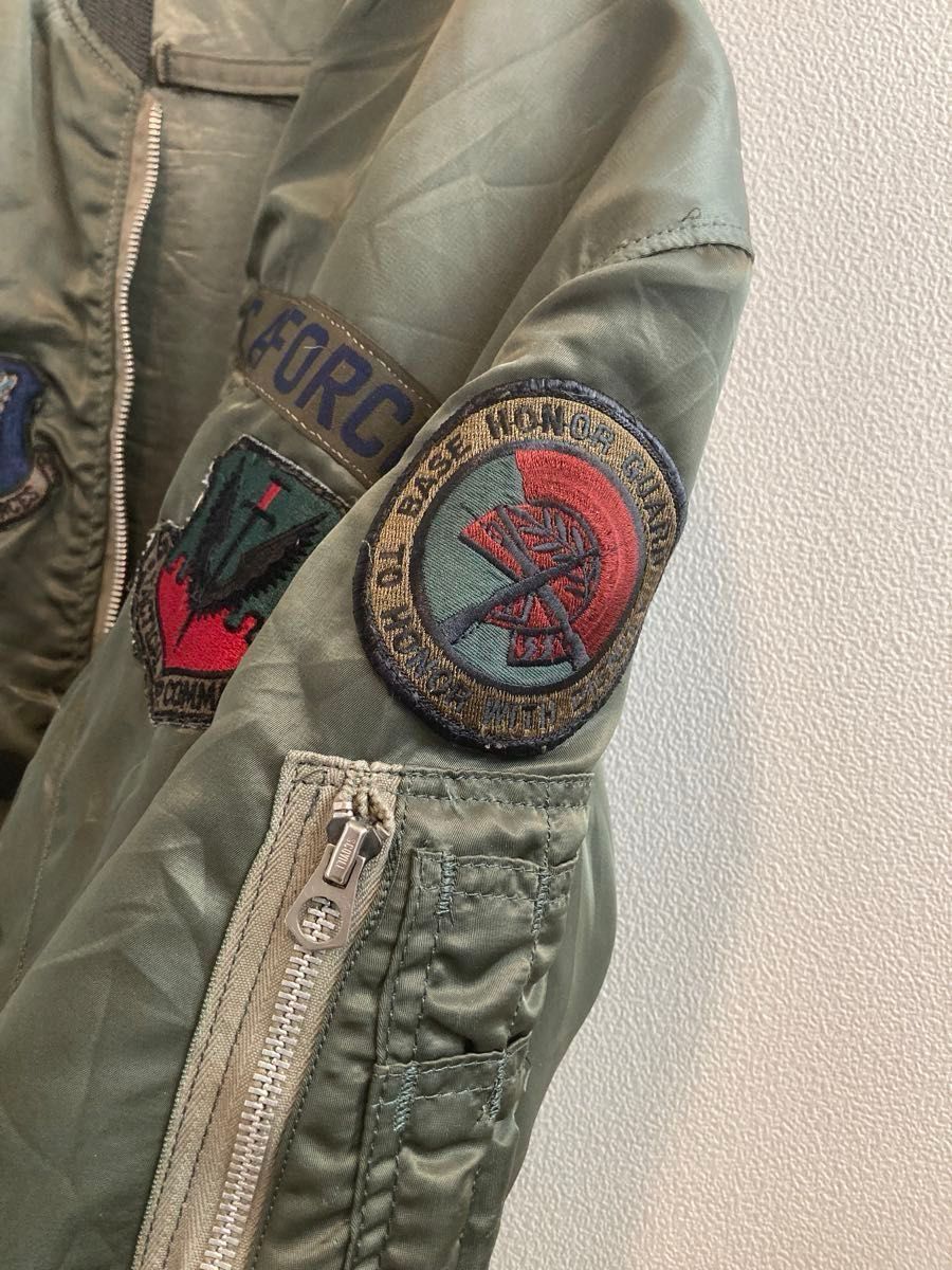 70s 米軍実物 フライトジャケット(L-2B 1979年度) グランド 70s 米軍実物 フライトジャケット(L-2B 1979年度) グランド