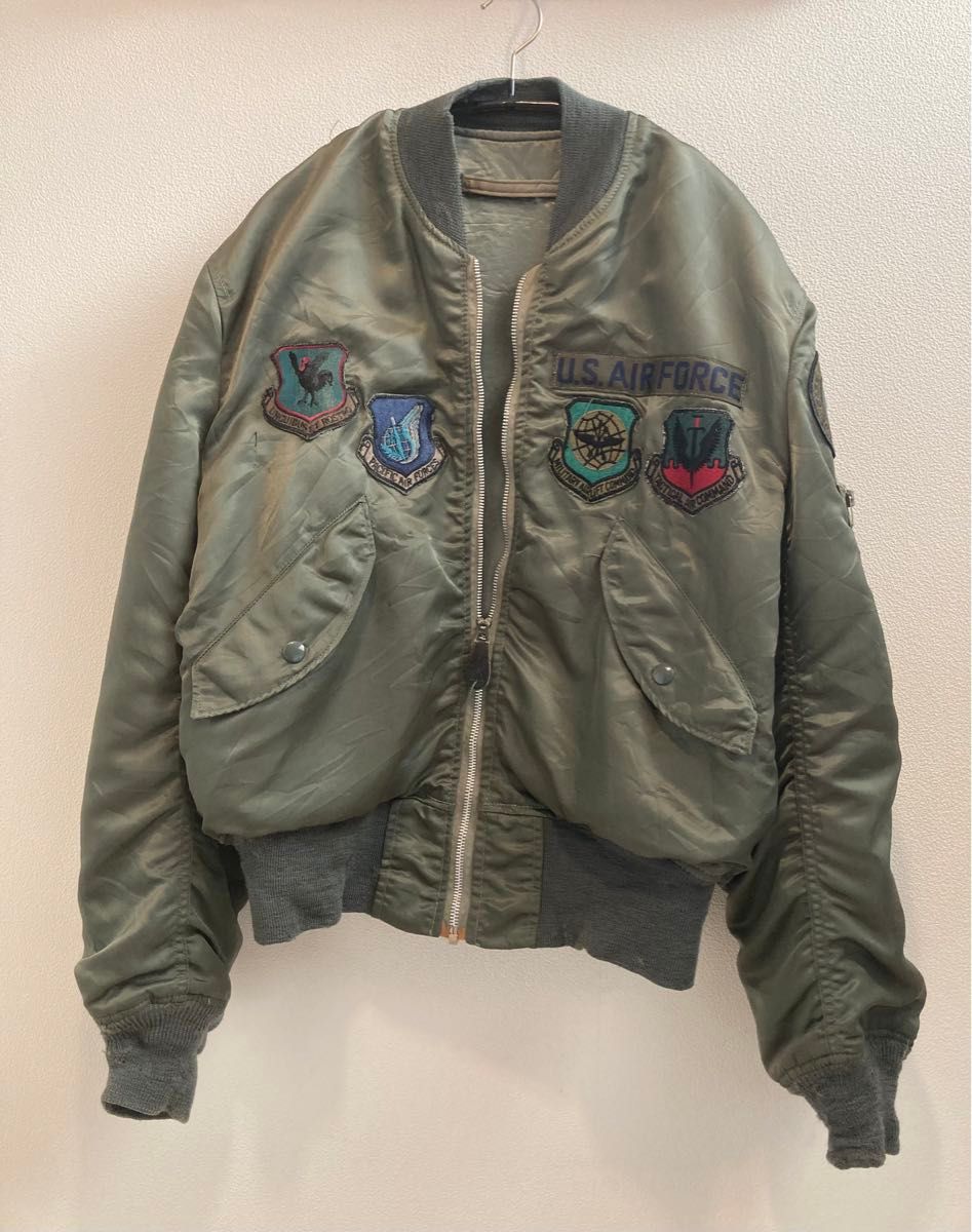 70s 米軍実物 フライトジャケット(L-2B 1979年度) グランド 70s 米軍実物 フライトジャケット(L-2B 1979年度) グランド