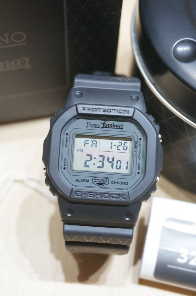 【G21Z】保管品 CASIO G-SHOCK 3229 HERNO 缶ケース付 腕時計 カシオ_画像2