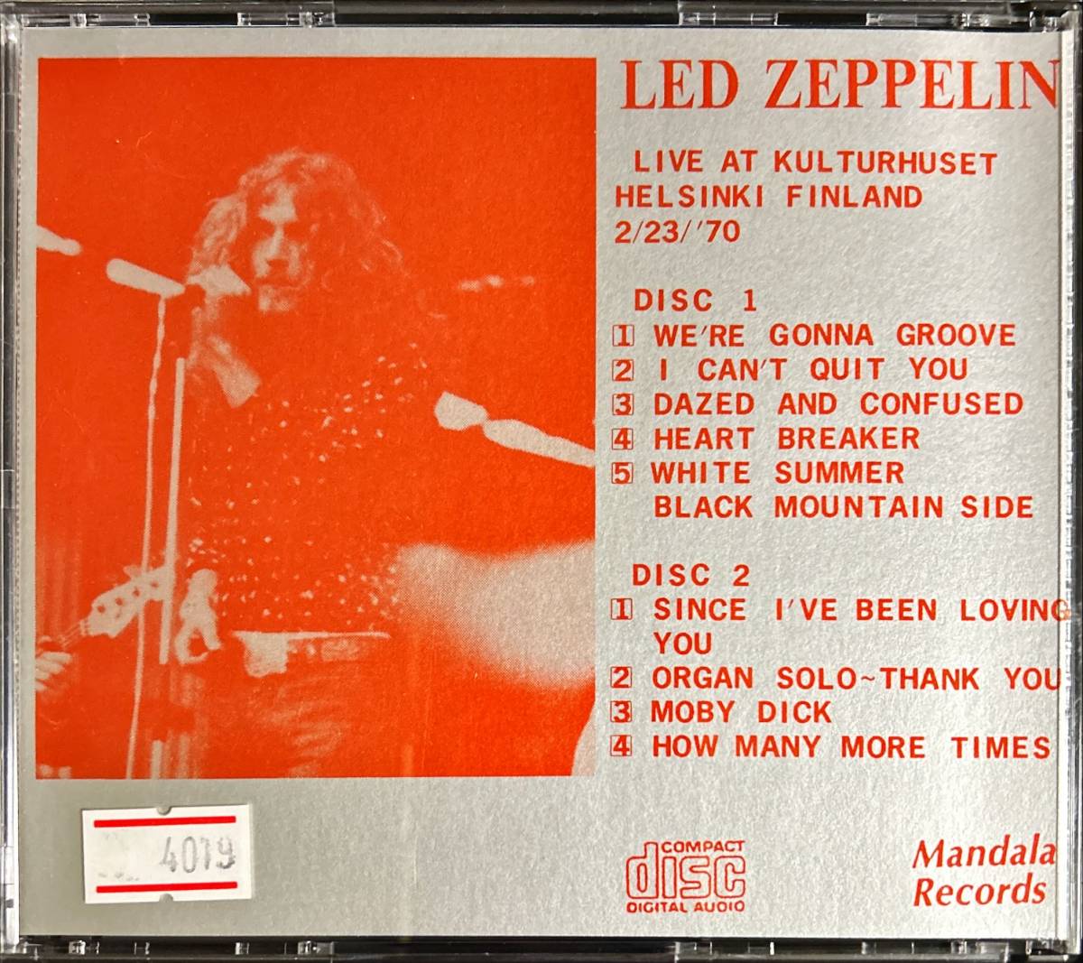 【ブートレグ】Led Zeppelin レッドツェッペリン / Vahalla I Am Coming_画像2