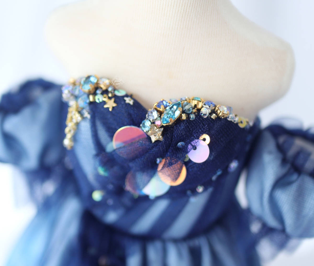 Atelier Koemi「天の川のドレス」1/4size ドール服 ドレスセット Atelier Koemi「天の川のドレス」1/4size ドール服 ドレスセット