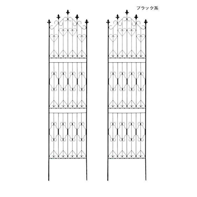 送料無料アイアンフェンス２枚組（ハイタイプ）間仕切り 庭 ガーデンフェンス（503）の画像4