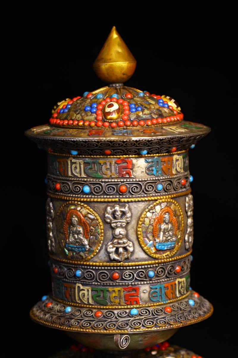  *珍品旧蔵*チベットには天珠を嵌し、宝石は経輪を回す 中國古美術 SY01-02_画像6