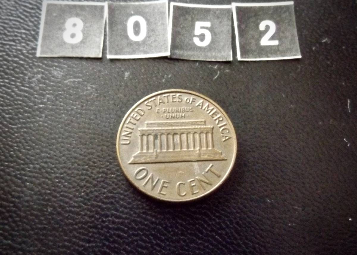 準未使用　　アメリカ合衆国　1セントコイン　1964年　D刻印　　送料無料です。（8052）リンカーン　USA貨幣　お金 貨幣　硬貨　ペニー　　_画像2