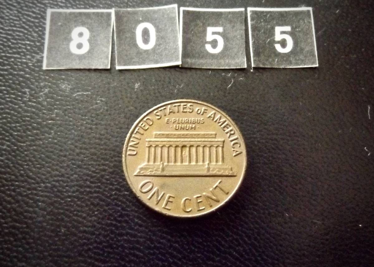 アメリカ合衆国　1セントコイン　1969年　S刻印　　送料無料です。（8055）リンカーン　USA貨幣　お金 貨幣　硬貨　ペニー　　_画像2