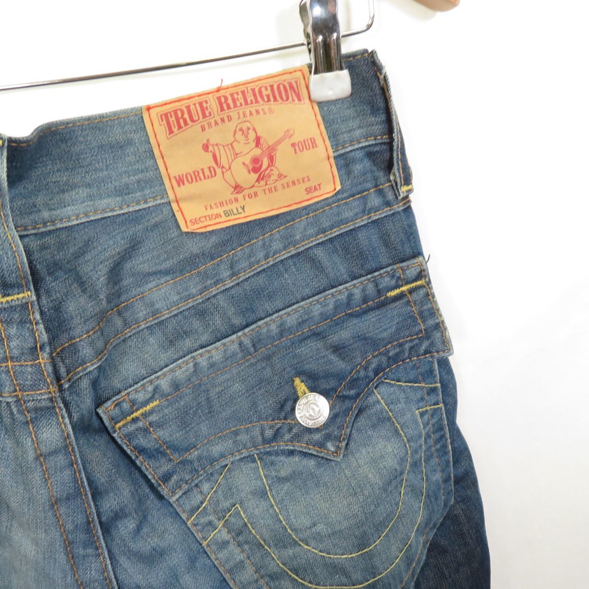 TRUE RELIGION USA made BILLY damage processing boots cut Denim pants jeans size30/ True Religion 0102