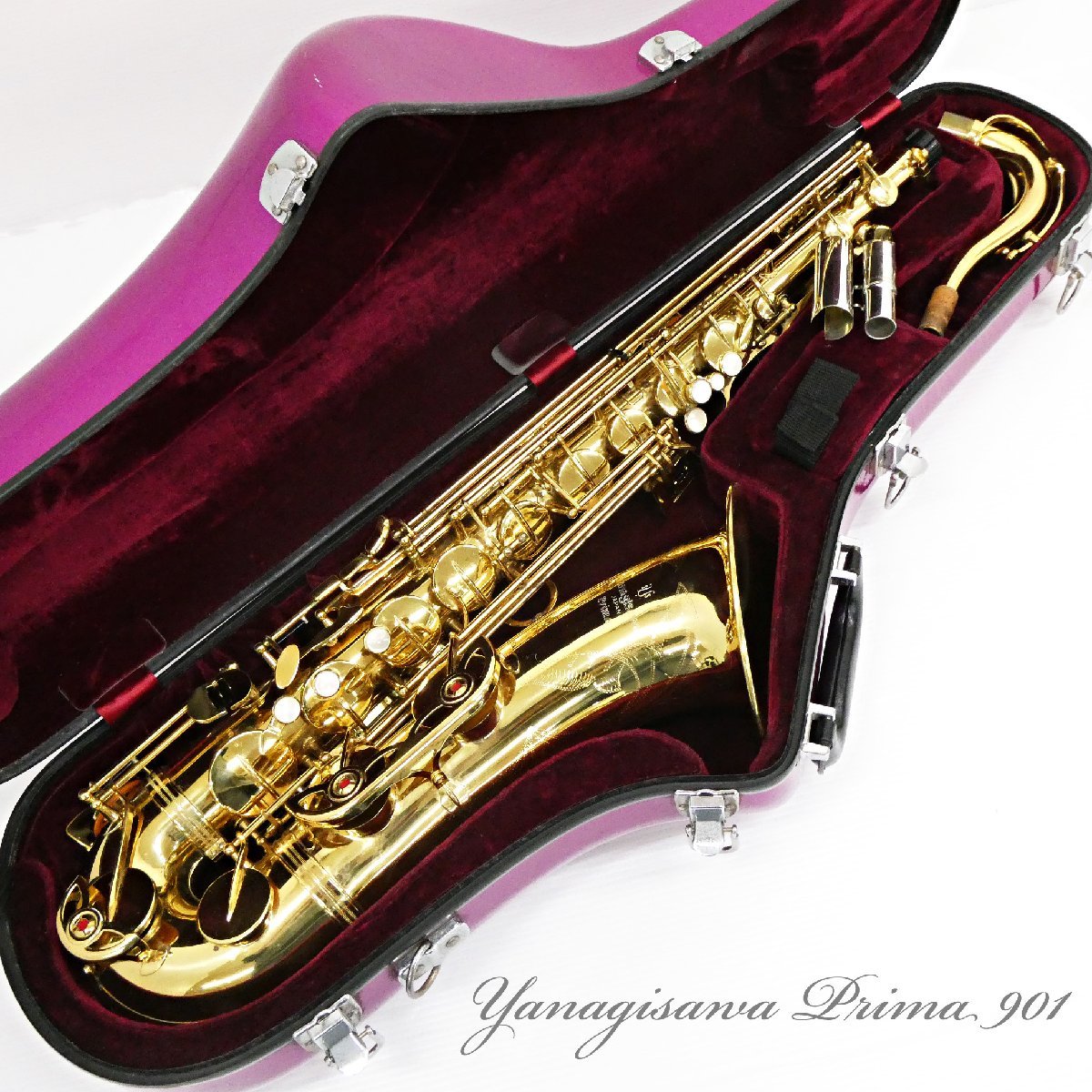 ○ Yanagisawa ヤナギサワ 901 テナーサックス 木管楽器 シルバーマウスピースNO.6 専用ケース付_画像1