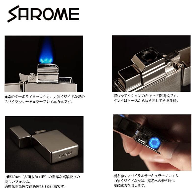 SAROME drum ターボ シルバー サロメ ドラム シンプル ガスライター ホワイトニッケル 訳あり特価 スパイラルサーキュラーフレイム_画像6