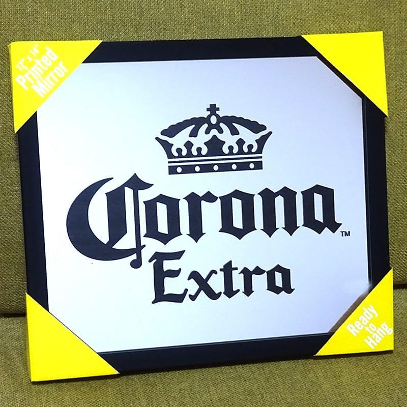 コロナ パブミラー CORONA EXTRA ビール ガレージ 目立つ プレート 鏡 壁飾り 正規ライセンス品 アメリカン 雑貨 おしゃれ 可愛い 店舗_画像1