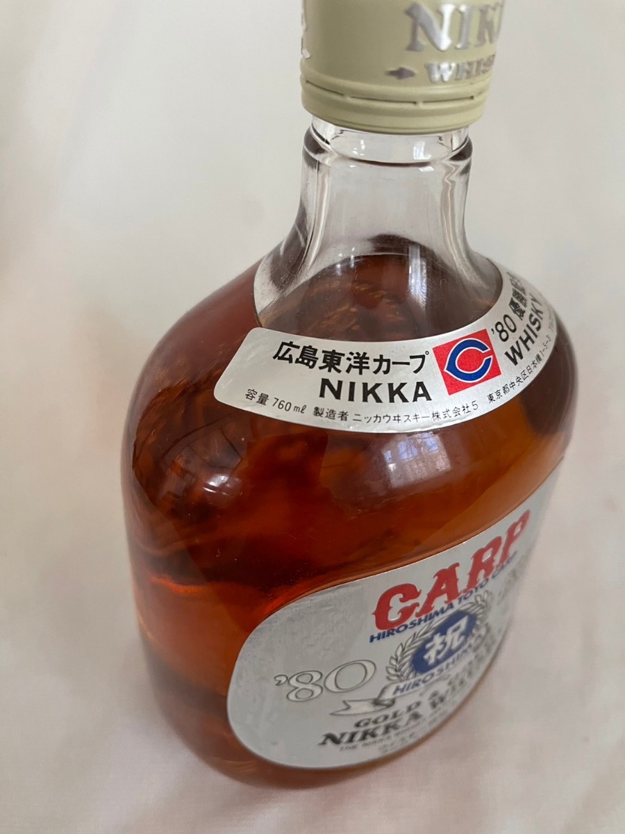 ニッカ GOLD&GOLD　広島カープ 80年優勝　760ml 未開栓　NIKKA　G&G CARP ウイスキー_画像5