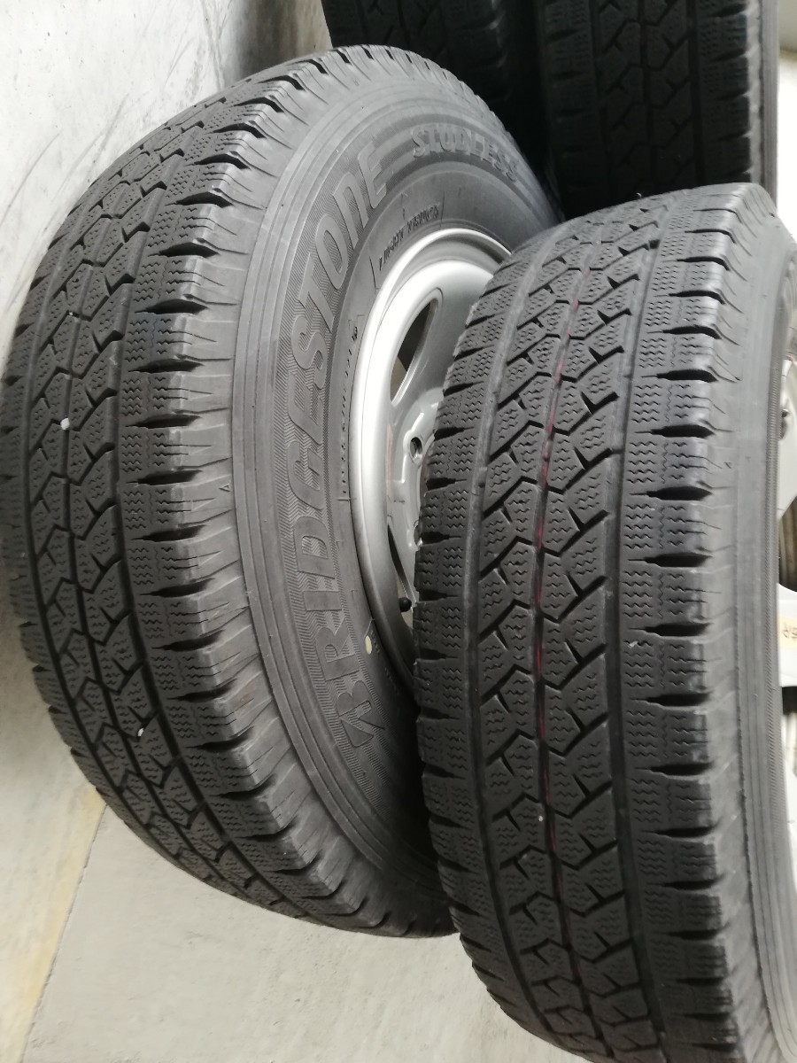 ★スタッドレスタイヤ 195/80R15 ホイールセットブリジストン ブリザック 107/105L LT 6H PCD 139.7 キャラバン NV350 200系ハイエース★_画像6