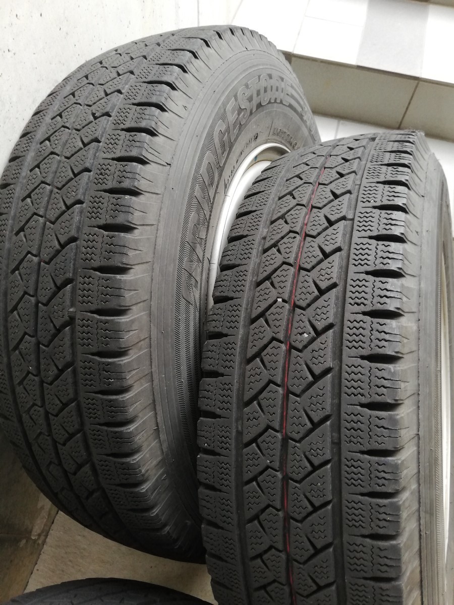 ★スタッドレスタイヤ 195/80R15 ホイールセットブリジストン ブリザック 107/105L LT 6H PCD 139.7 キャラバン NV350 200系ハイエース★_画像5