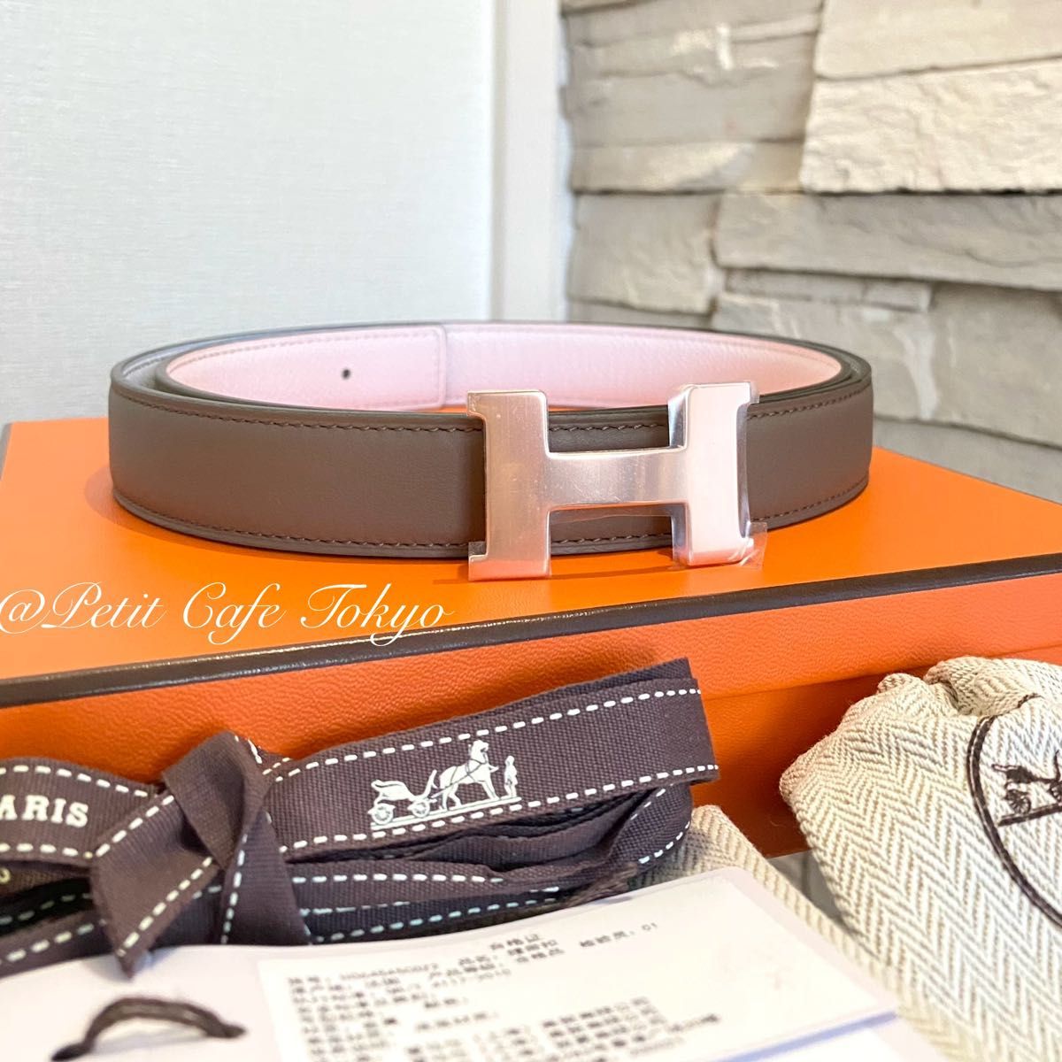 新品・未使用】HERMES リバーシブルベルト ミニコンスタンス 新品・未使用】HERMES リバーシブルベルト ミニコンスタンス