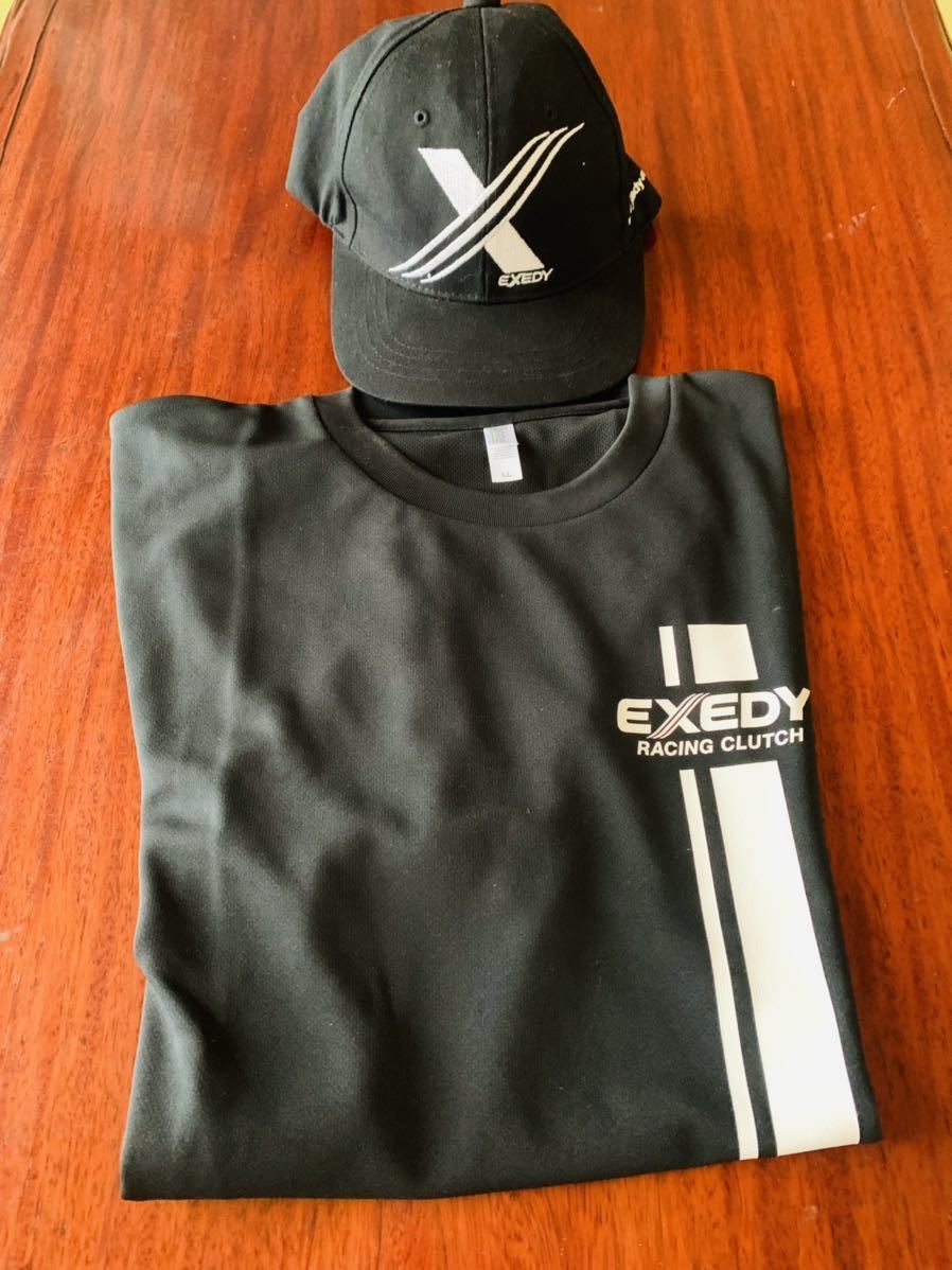 EXEDY エクセディ キャップ 帽子 コットン 刺繍ロゴ SIZE : FREE / Tシャツ　LLサイズ　BLACK / 未使用品 