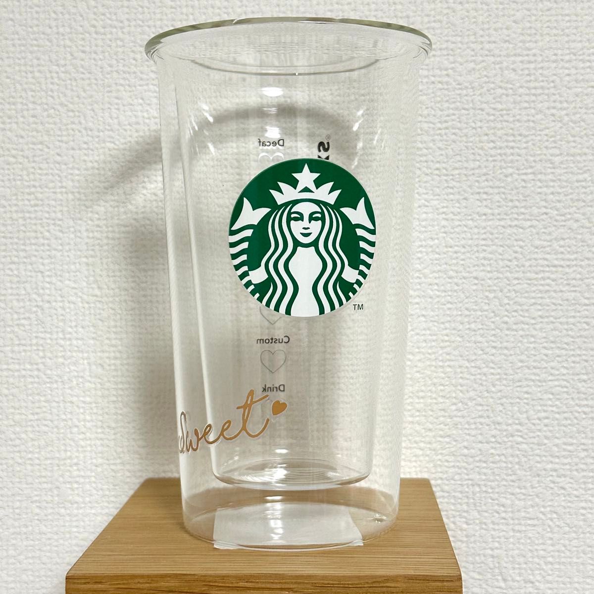 スタバ バレンタイン2023耐熱ダブルウォールグラス 355ml 【新品未使用】