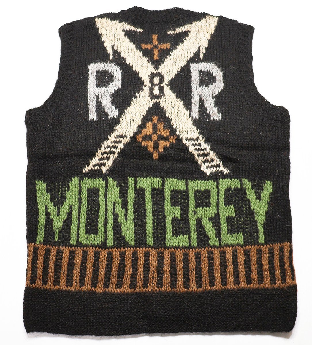 Bo's Glad Rags (ボーズグラッドラグス) 1960s 'Bo's Vest “Monterey 37-67” ニットベスト K17-03BB 未使用品 S / バーンストーマーズ_画像2