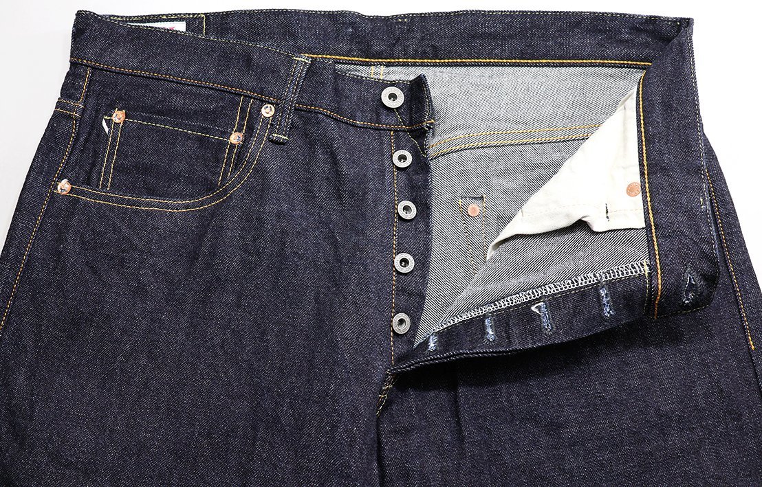 ONI DENIM (鬼デニム) ONI-200 / 15ozローテンションデニム ワイドストレート ジーンズ 未使用品 w36_画像4