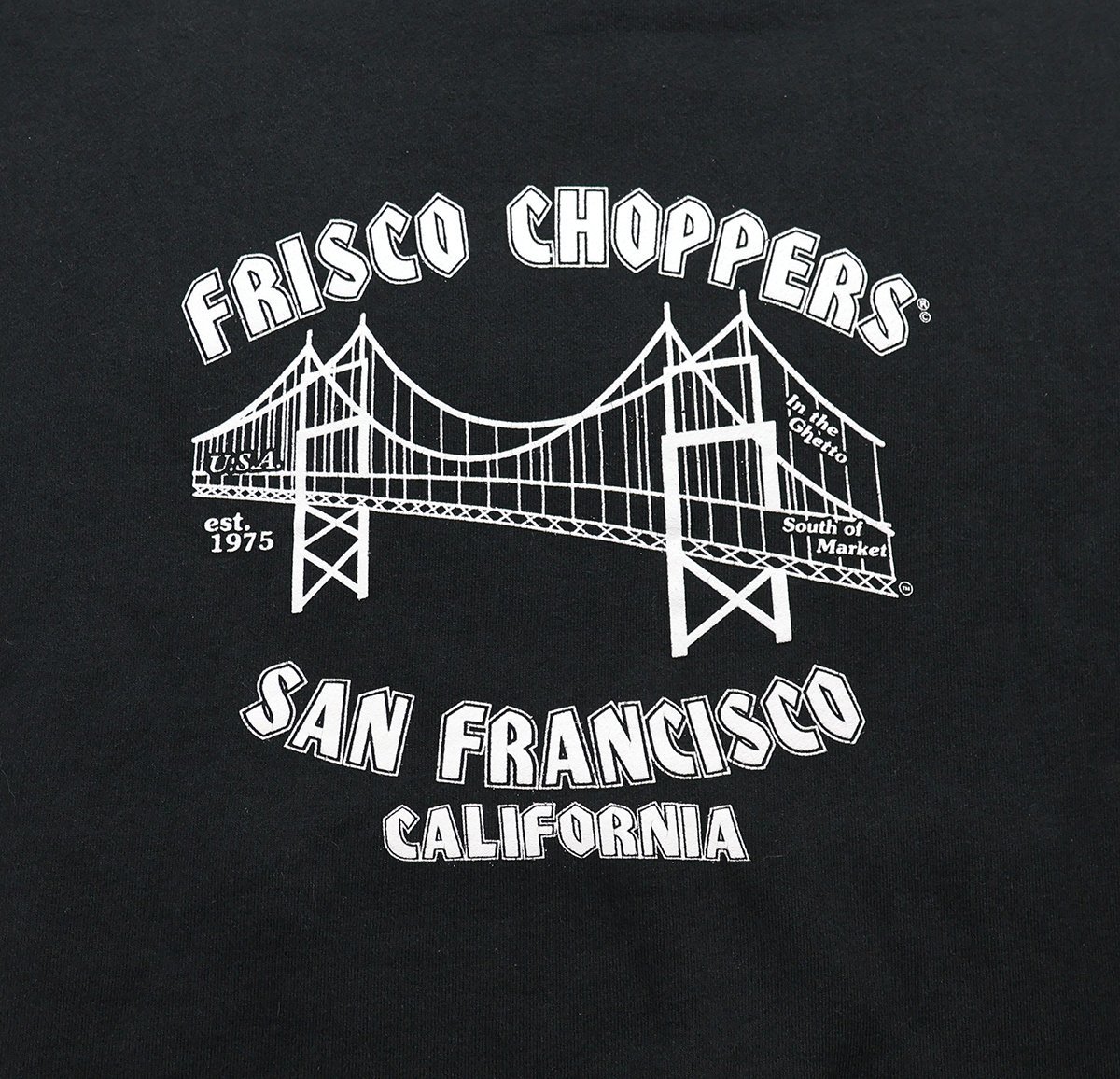 415 CLOTHING × FRISCO CHOPPERS (フリスコチョッパーズ) SKULL MOTOR PULLOVER HOODIE / スウェットパーカー ブラック size M_画像7