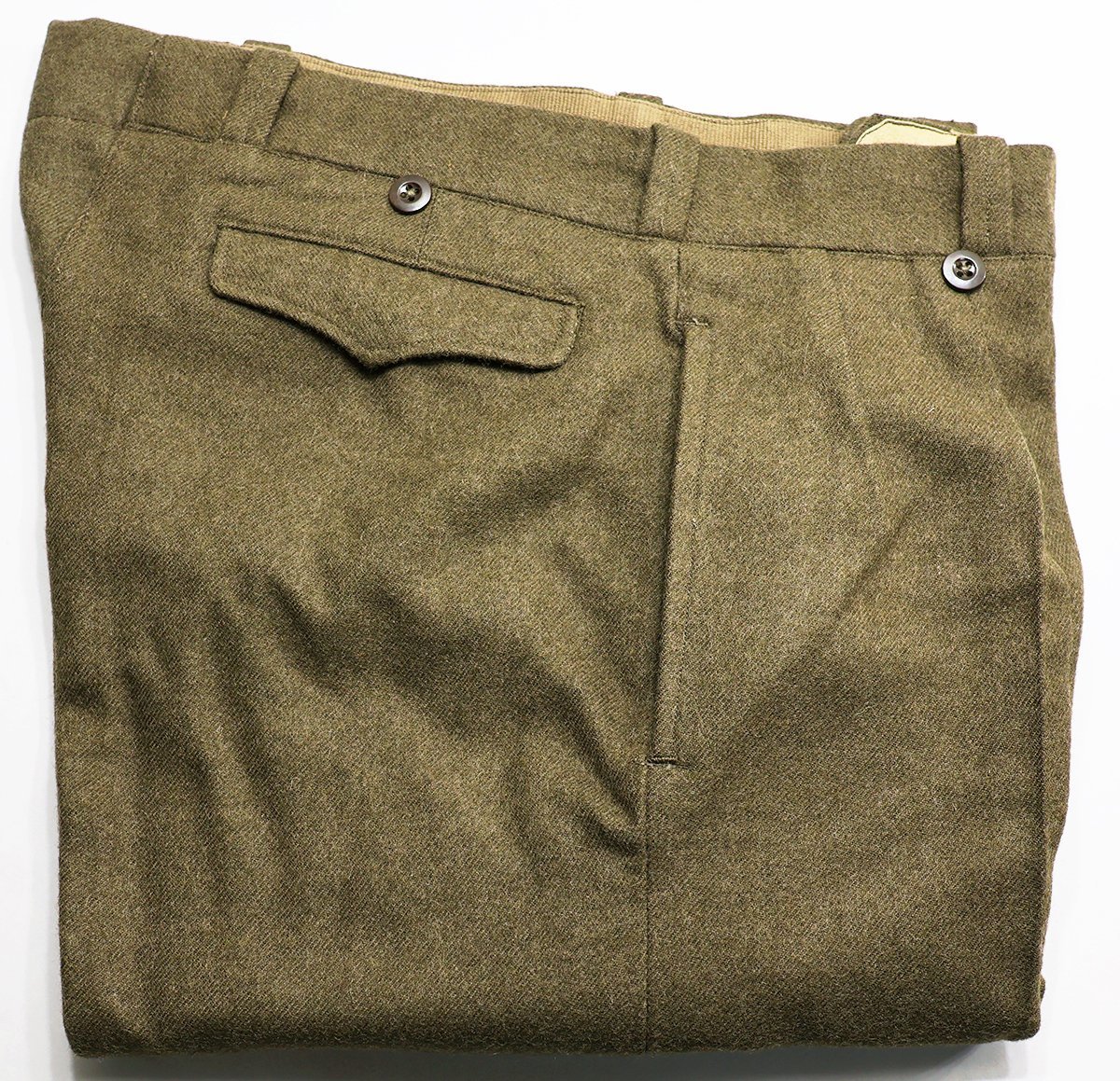 French Army ( Франция армия ) 1950~60s M52 WOOL TROUSER / шерсть тигр u The - прекрасный товар size 13 / French Army / брюки / M-52