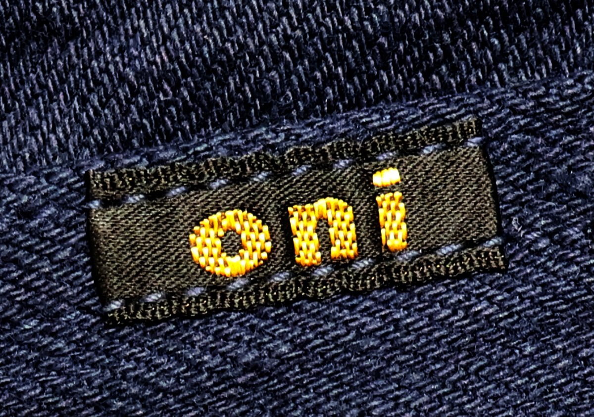 ONI DENIM (鬼デニム) ONI-03501-FRNVSF / 12ozフレンチネイビー カバーオール ローテンション サンフォライズドデニム 未使用品 size 40_画像6