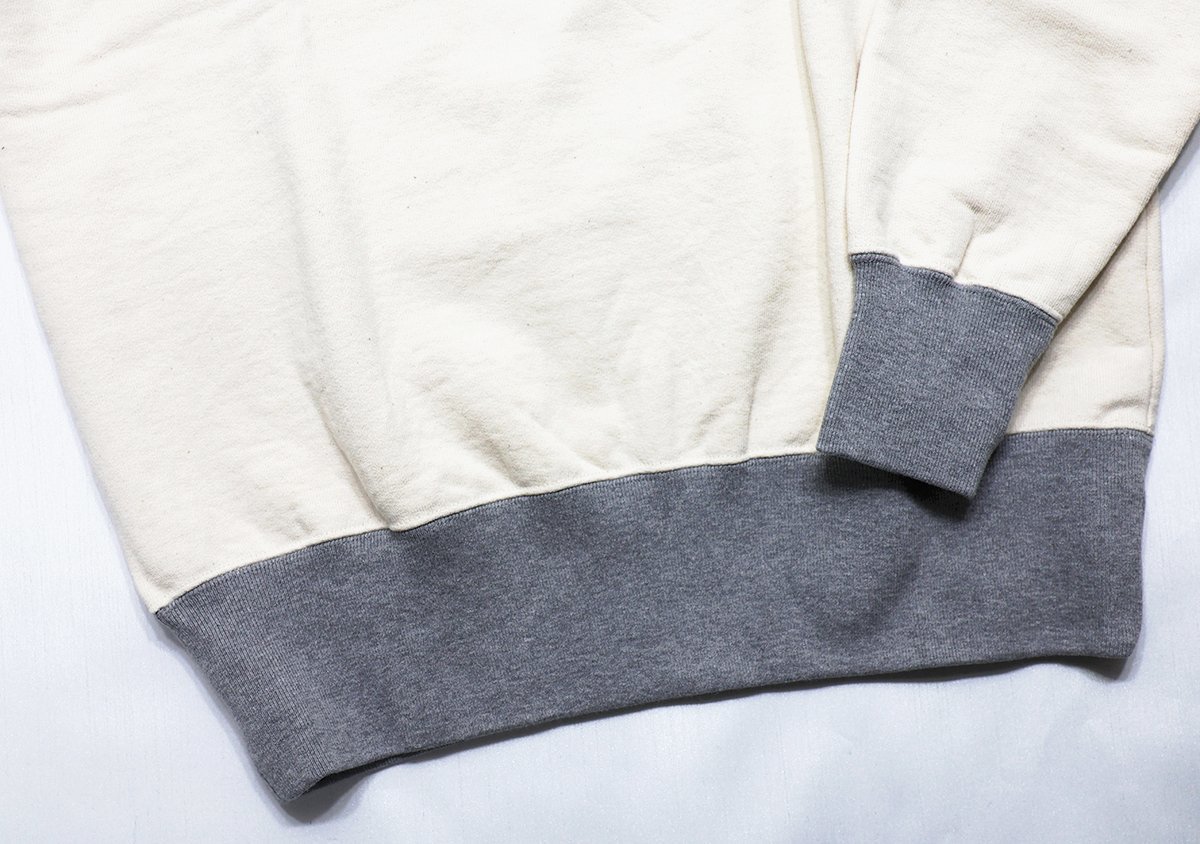 Nigel Cabourn (ナイジェルケーボン) ZIP UP SWEAT SHIRT / ジップアップ スウェットシャツ プルオーバー #8047-00-20002 極美品 IVORY 46_画像4