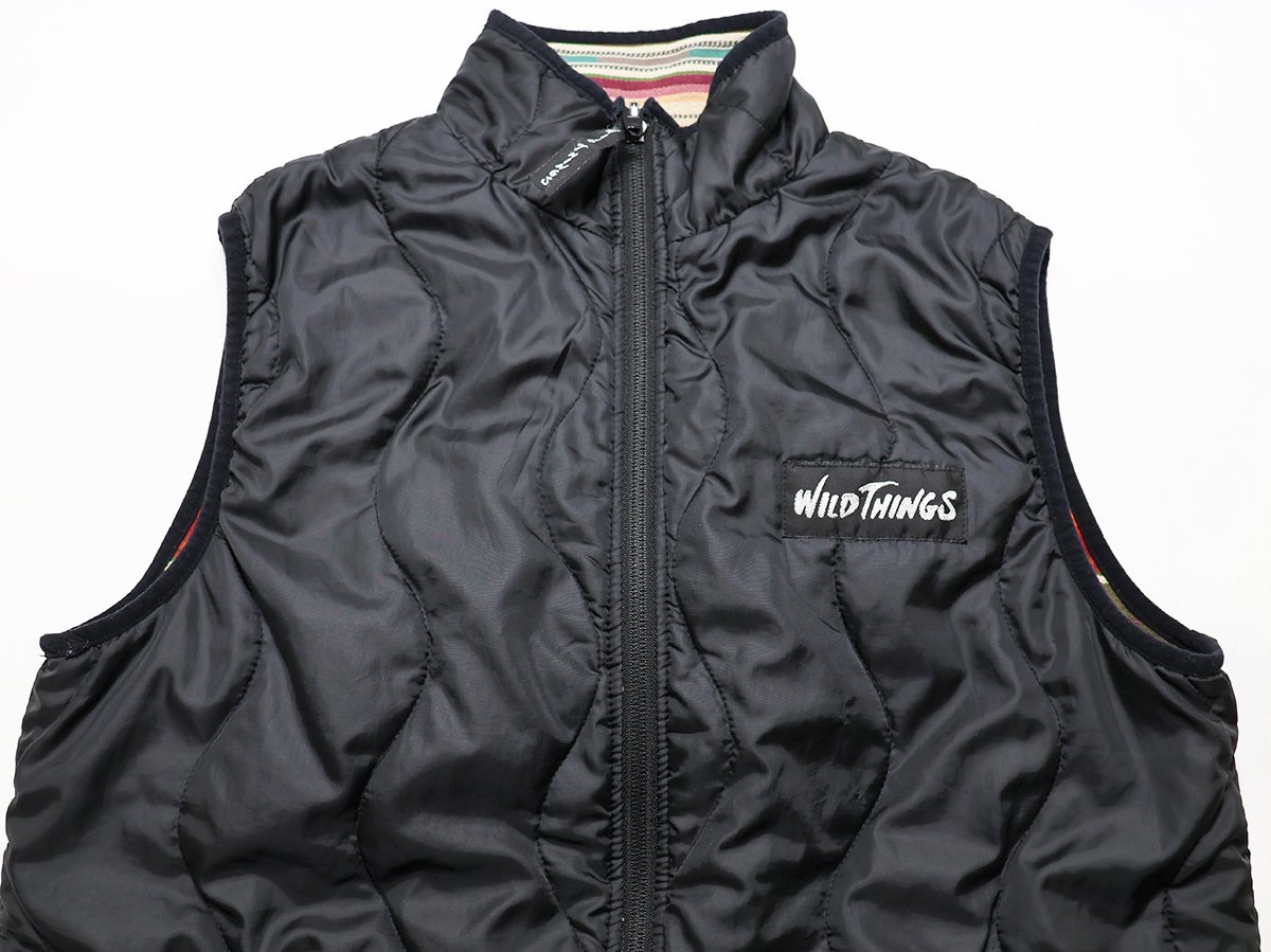 WILD THINGS (ワイルドシングス) Primaloft Reversible Vest / プリマロフト リバーシブルベスト 11FWWT06 美品 ブラック size S_画像3