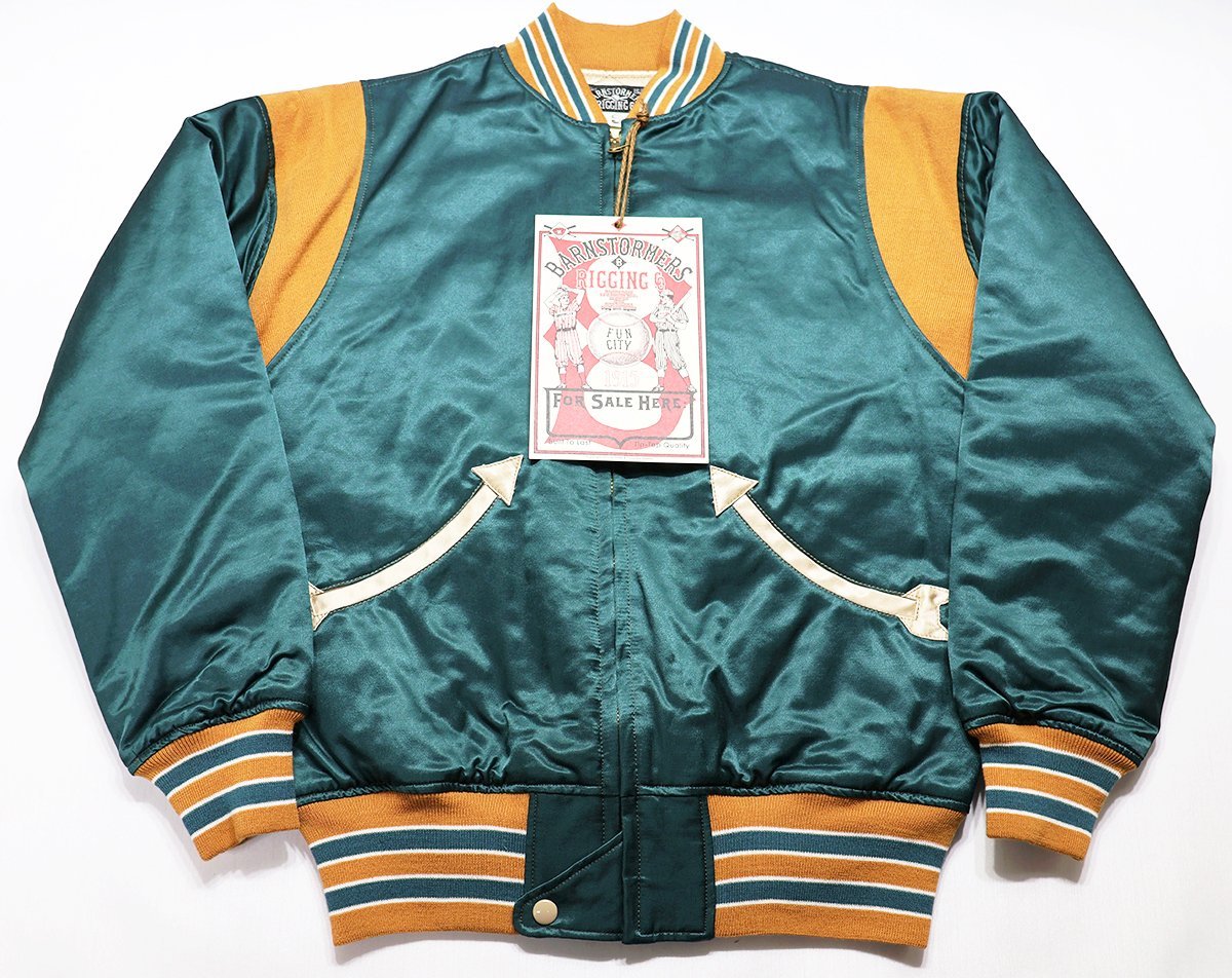 BARNSTORMERS (バーンストーマーズ) Warm-Up Jacket “WINDY BEACH” / ウォームアップジャケット ウィンディビーチ J16-01PB 未使用品 S